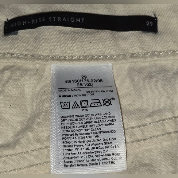 NWT Banana Republic High Rise Straight Jeans Women's Size 29 - Picture 10 of 10